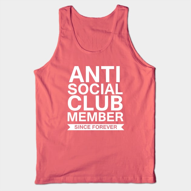 Anti Social Club Tank Top by SillyShirts